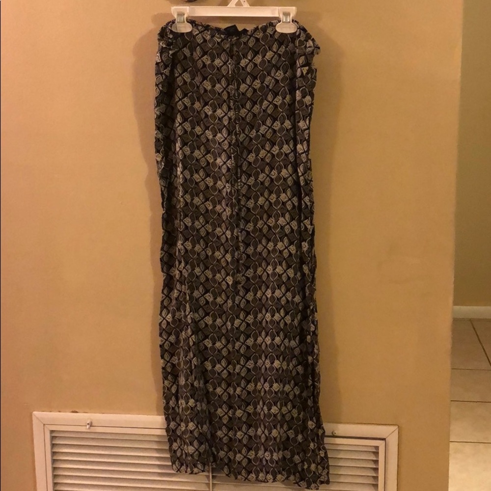Patterned Maxi Skirt